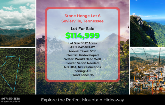 16.17 Acre Mountain Hideaway – Sevier County, TN – Mkt Value $175,000 – OWN IT FOR ONLY $114,999!!